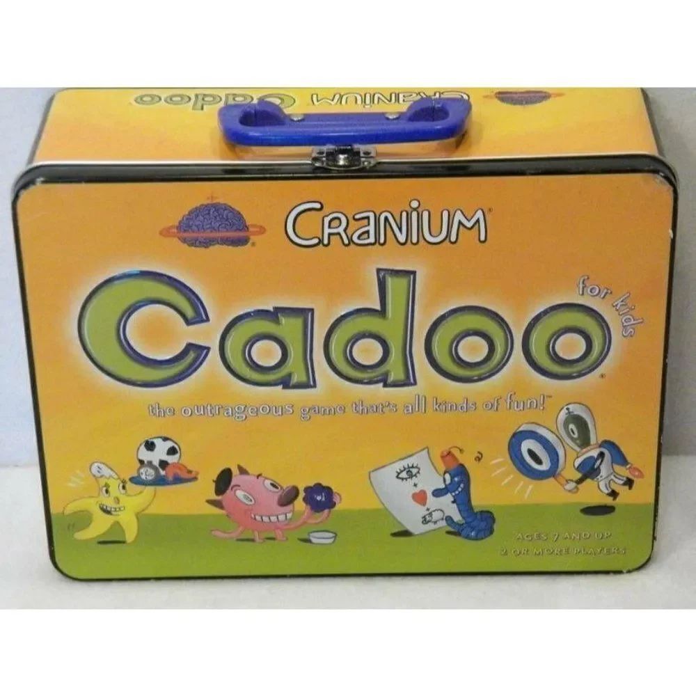 Cranium For Kids Tin Lunchbox Cadoo Board Game Complete